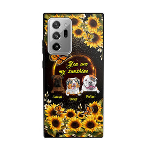 Personalized You are My Sunshine Sunflower Dog Paw Phone Case Printed 22AUG-MA23