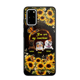 Personalized You are My Sunshine Sunflower Dog Paw Phone Case Printed 22AUG-MA23