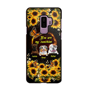 Personalized You are My Sunshine Sunflower Dog Paw Phone Case Printed 22AUG-MA23