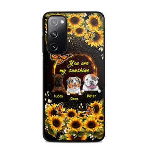 Personalized You are My Sunshine Sunflower Dog Paw Phone Case Printed 22AUG-MA23