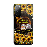 Personalized You are My Sunshine Sunflower Dog Paw Phone Case Printed 22AUG-MA23