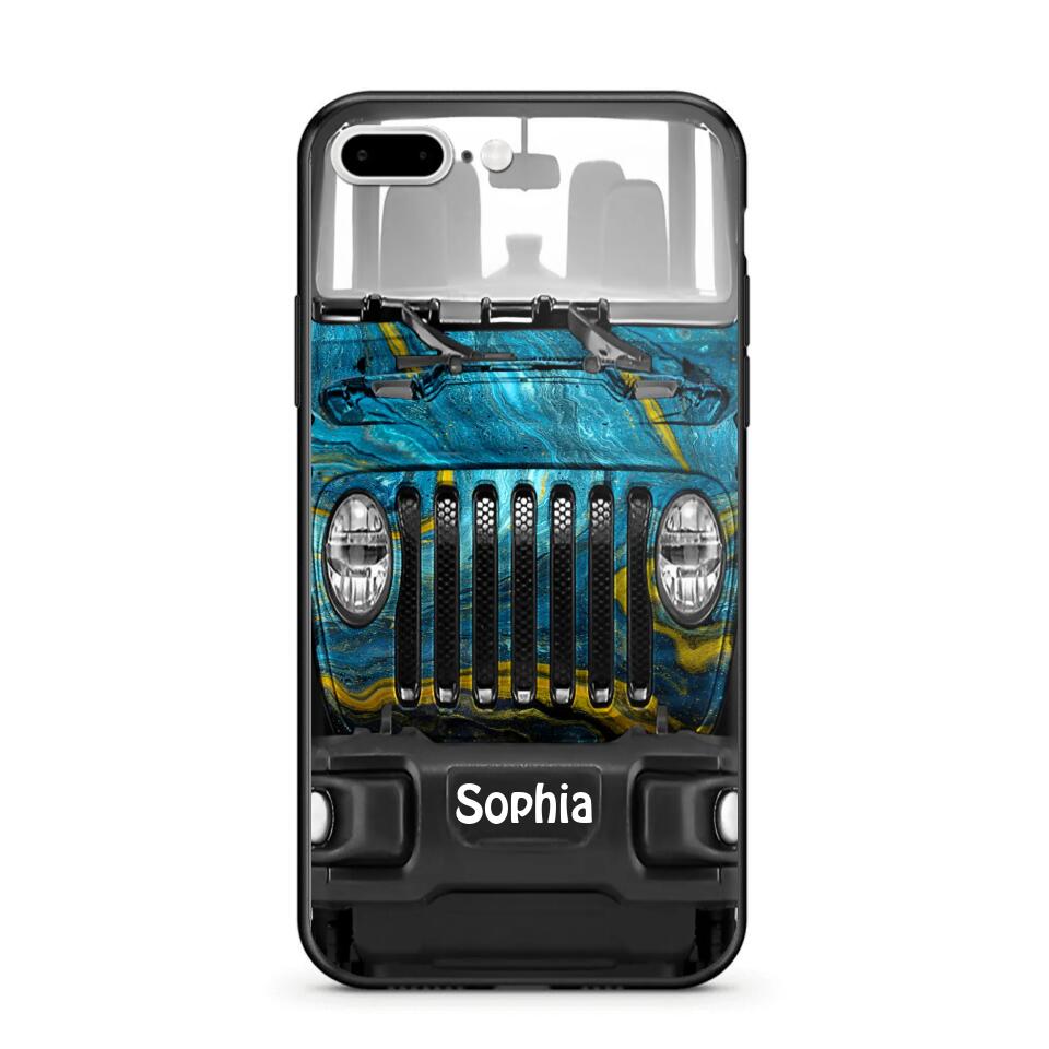 Personalized Jeep Lover Sparkling Phone Case Printed 22AUG-DT23