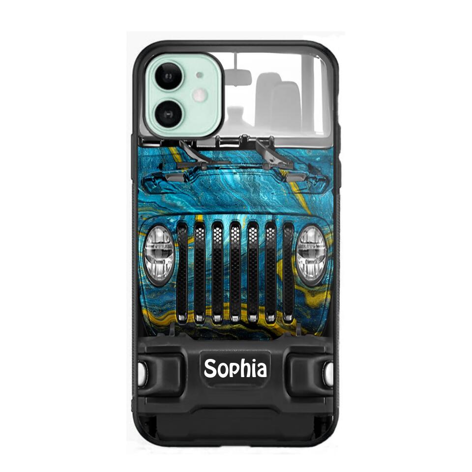 Personalized Jeep Lover Sparkling Phone Case Printed 22AUG-DT23