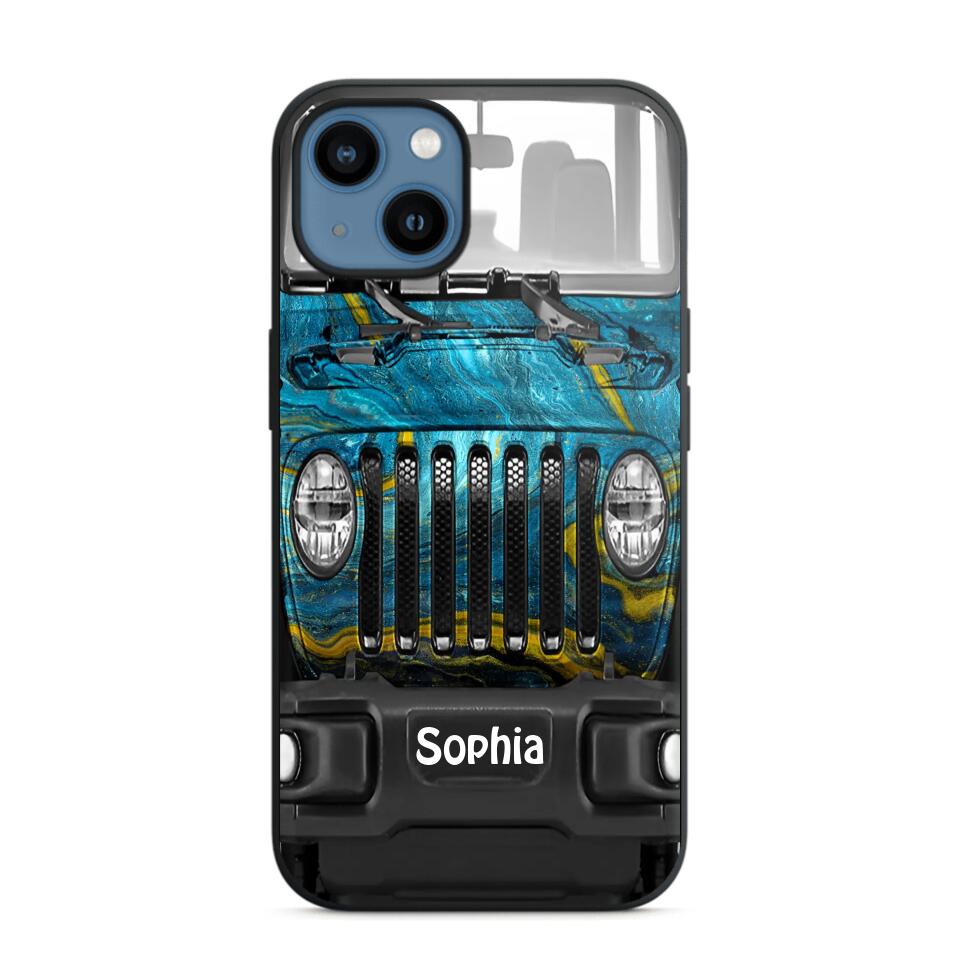 Personalized Jeep Lover Sparkling Phone Case Printed 22AUG-DT23