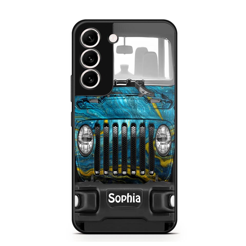 Personalized Jeep Lover Sparkling Phone Case Printed 22AUG-DT23