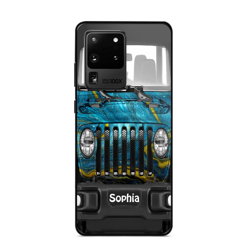 Personalized Jeep Lover Sparkling Phone Case Printed 22AUG-DT23