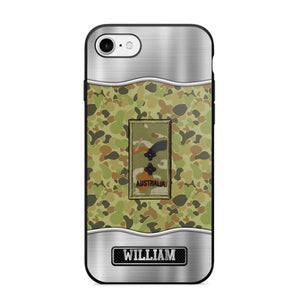 Personalized Australian Veterans/Soldier Camo Phone Case Printed 22AUG-DT23