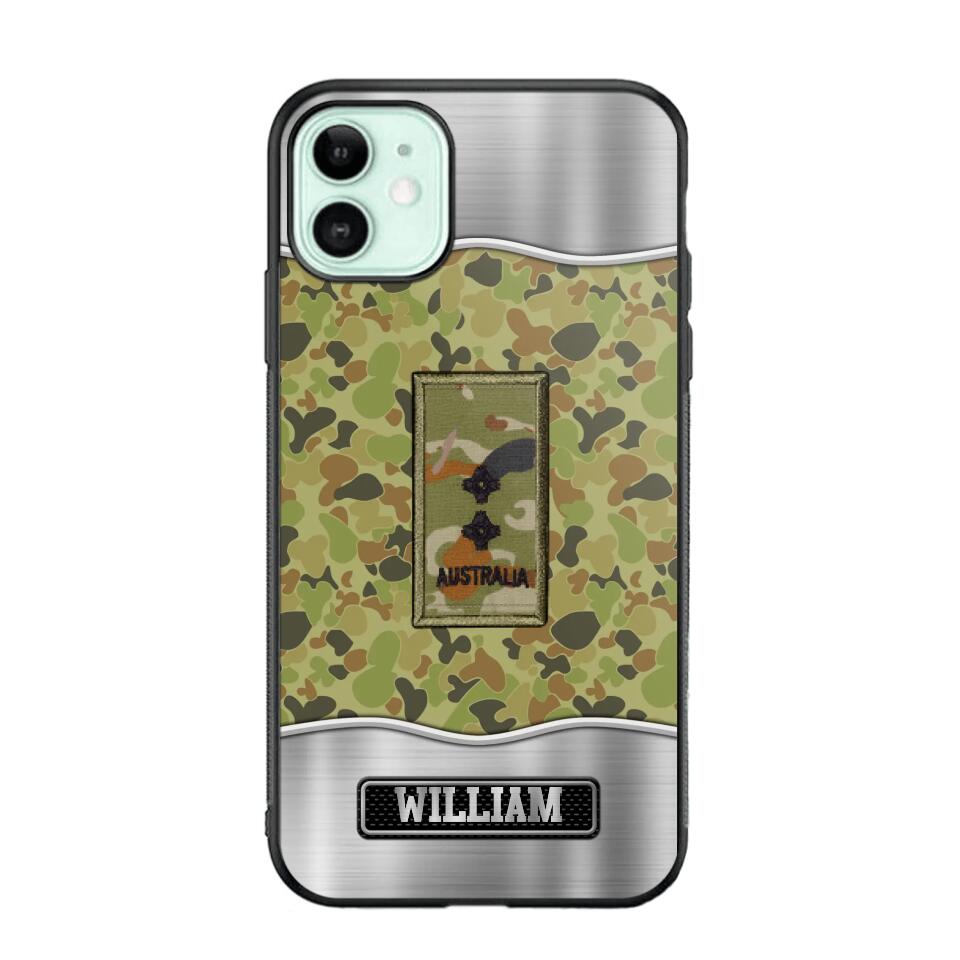 Personalized Australian Veterans/Soldier Camo Phone Case Printed 22AUG-DT23