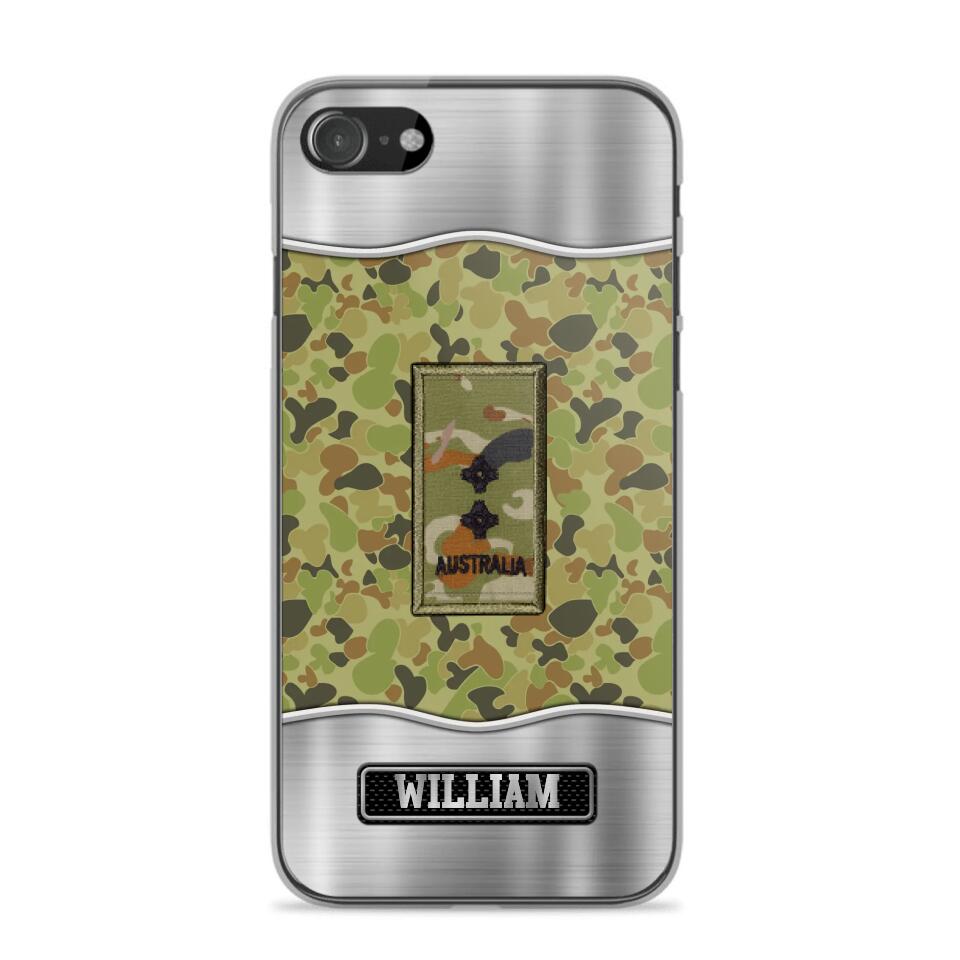 Personalized Australian Veterans/Soldier Camo Phone Case Printed 22AUG-DT23