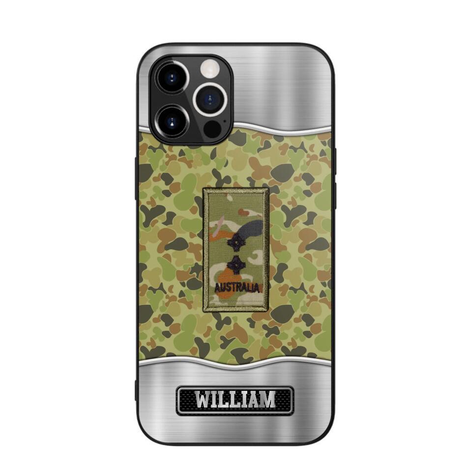 Personalized Australian Veterans/Soldier Camo Phone Case Printed 22AUG-DT23