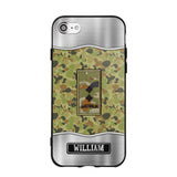 Personalized Australian Veterans/Soldier Camo Phone Case Printed 22AUG-DT23