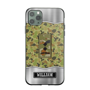 Personalized Australian Veterans/Soldier Camo Phone Case Printed 22AUG-DT23