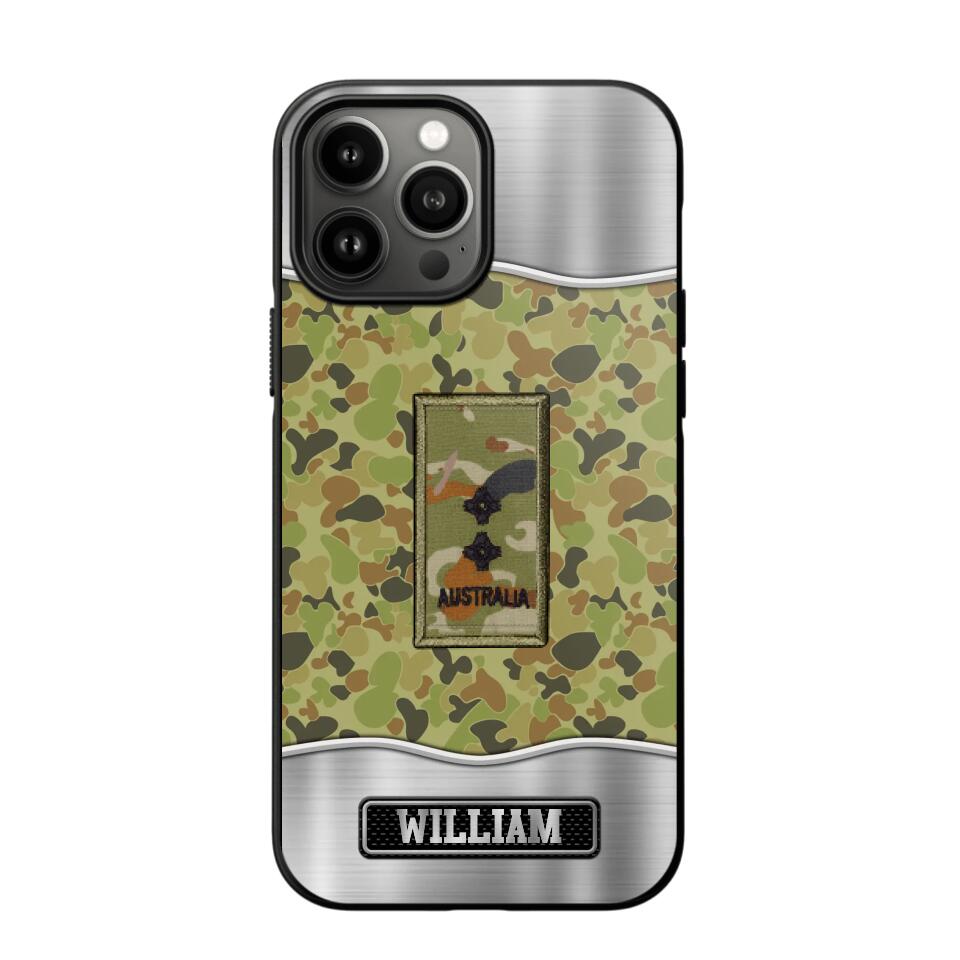 Personalized Australian Veterans/Soldier Camo Phone Case Printed 22AUG-DT23