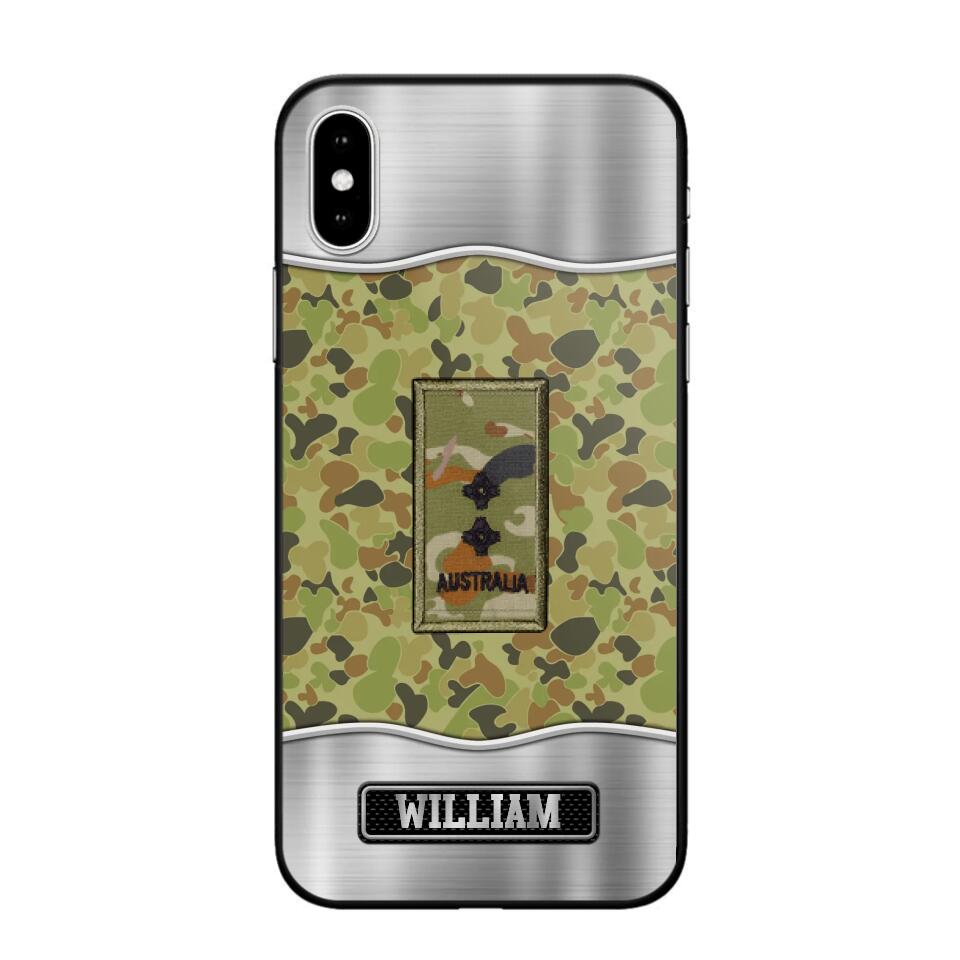 Personalized Australian Veterans/Soldier Camo Phone Case Printed 22AUG-DT23