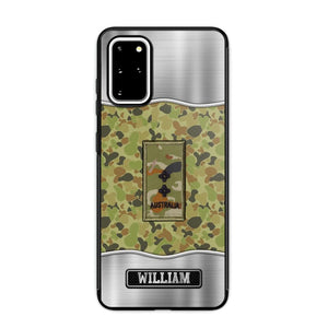 Personalized Australian Veterans/Soldier Camo Phone Case Printed 22AUG-DT23