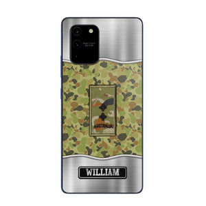 Personalized Australian Veterans/Soldier Camo Phone Case Printed 22AUG-DT23