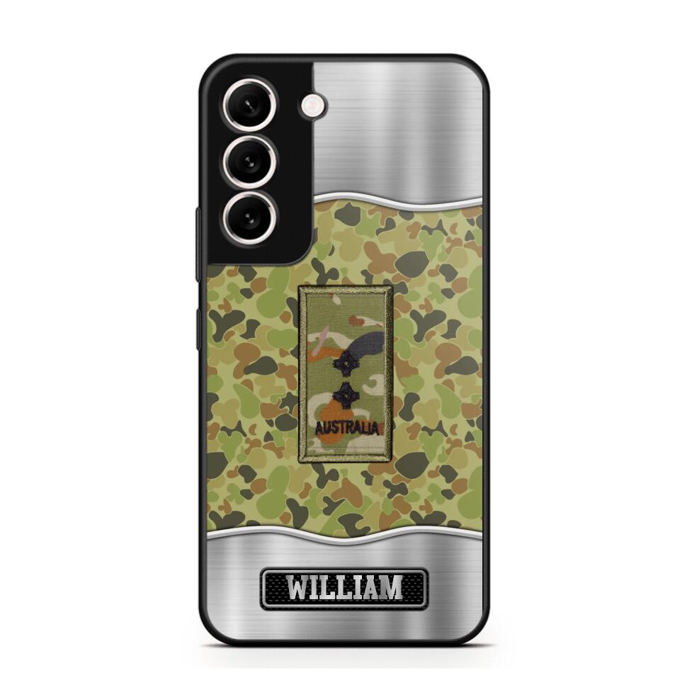 Personalized Australian Veterans/Soldier Camo Phone Case Printed 22AUG-DT23