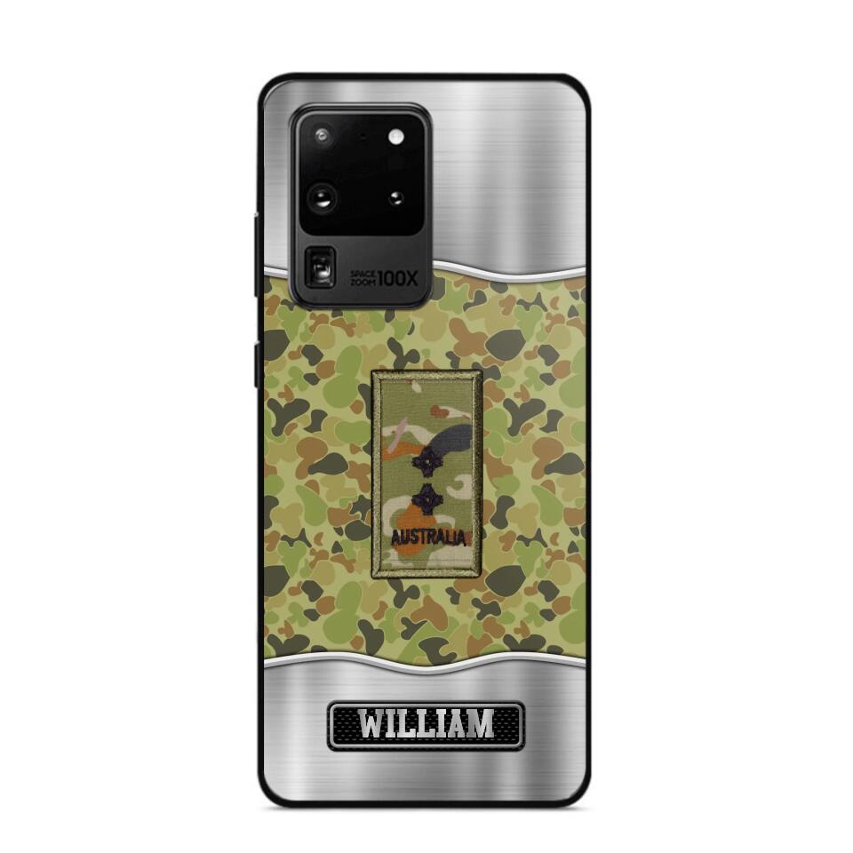 Personalized Australian Veterans/Soldier Camo Phone Case Printed 22AUG-DT23