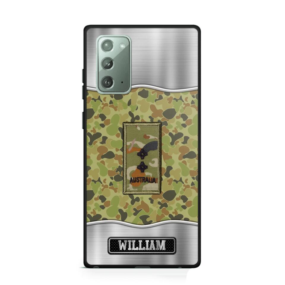 Personalized Australian Veterans/Soldier Camo Phone Case Printed 22AUG-DT23