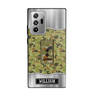 Personalized Australian Veterans/Soldier Camo Phone Case Printed 22AUG-DT23