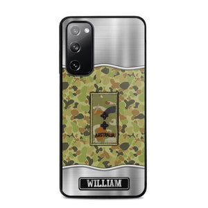 Personalized Australian Veterans/Soldier Camo Phone Case Printed 22AUG-DT23