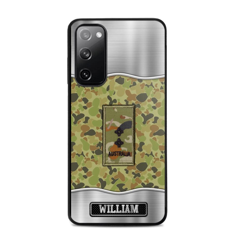 Personalized Australian Veterans/Soldier Camo Phone Case Printed 22AUG-DT23