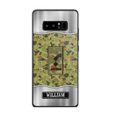 Personalized Australian Veterans/Soldier Camo Phone Case Printed 22AUG-DT23