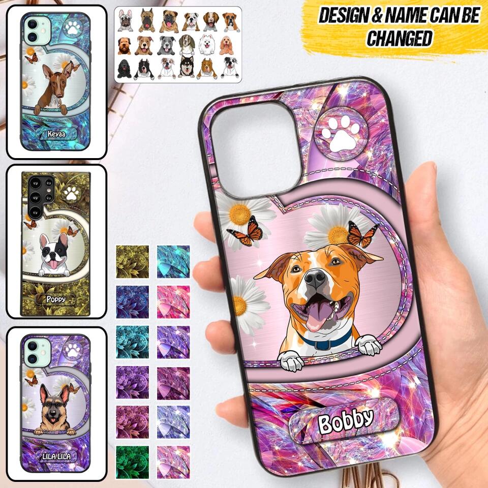 Personalized Dog Lover Sparkling Phone Case Printed 22AUG-HQ24