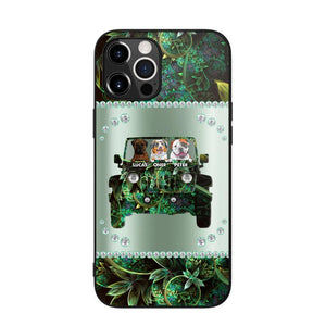 Personalized Jeep Dog Sparkling Phone Case Printed 22AUG-HY24