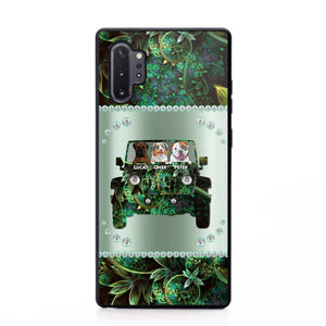 Personalized Jeep Dog Sparkling Phone Case Printed 22AUG-HY24