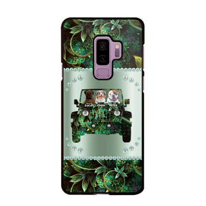 Personalized Jeep Dog Sparkling Phone Case Printed 22AUG-HY24