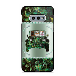 Personalized Jeep Dog Sparkling Phone Case Printed 22AUG-HY24