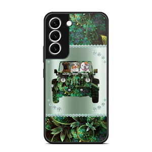 Personalized Jeep Dog Sparkling Phone Case Printed 22AUG-HY24