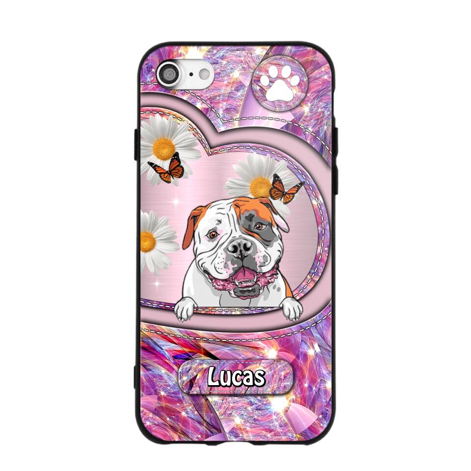 Personalized Dog Lover Sparkling Phone Case Printed 22AUG-HQ24