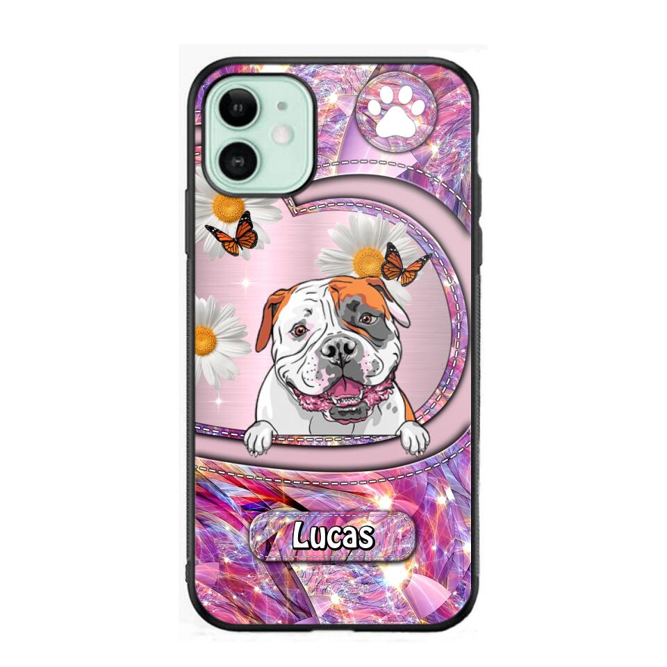 Personalized Dog Lover Sparkling Phone Case Printed 22AUG-HQ24