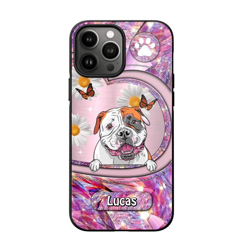 Personalized Dog Lover Sparkling Phone Case Printed 22AUG-HQ24