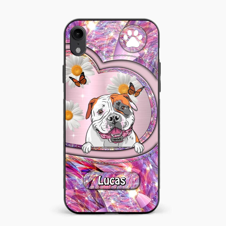 Personalized Dog Lover Sparkling Phone Case Printed 22AUG-HQ24