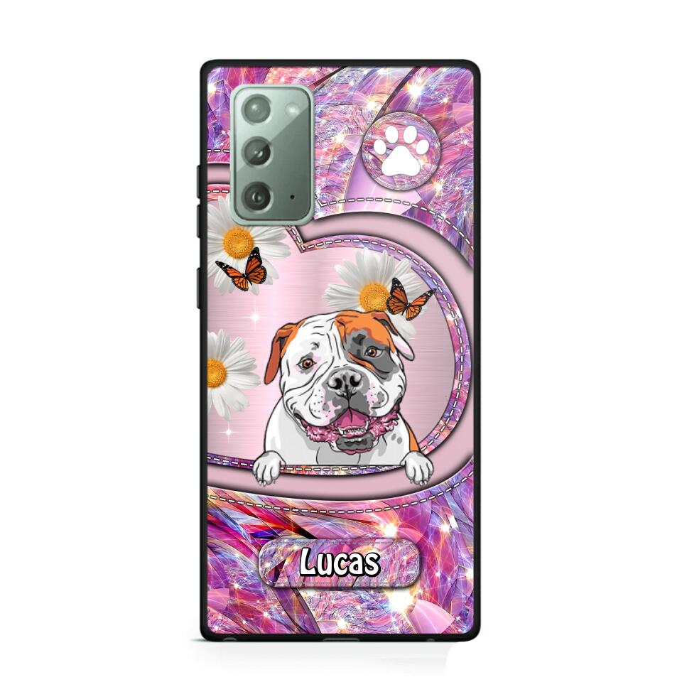 Personalized Dog Lover Sparkling Phone Case Printed 22AUG-HQ24