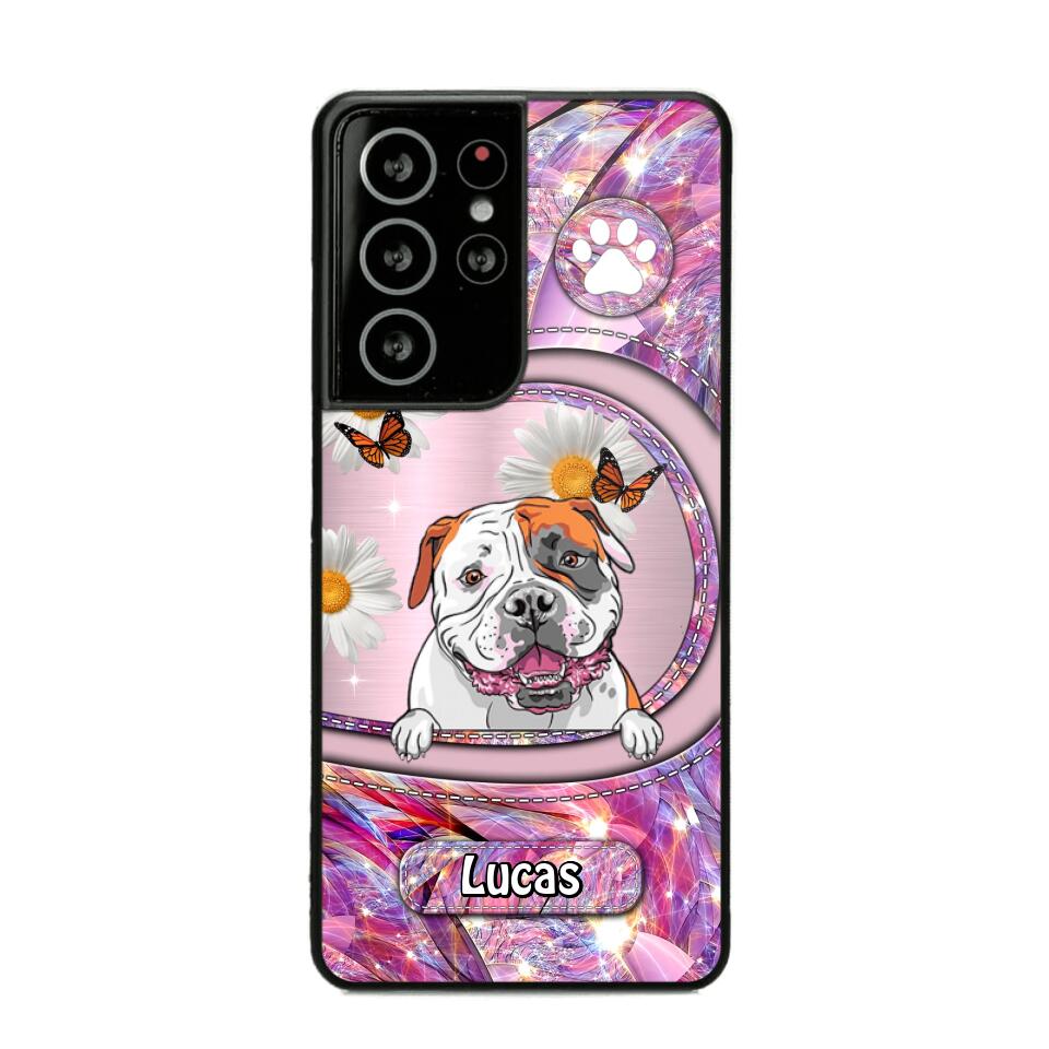 Personalized Dog Lover Sparkling Phone Case Printed 22AUG-HQ24