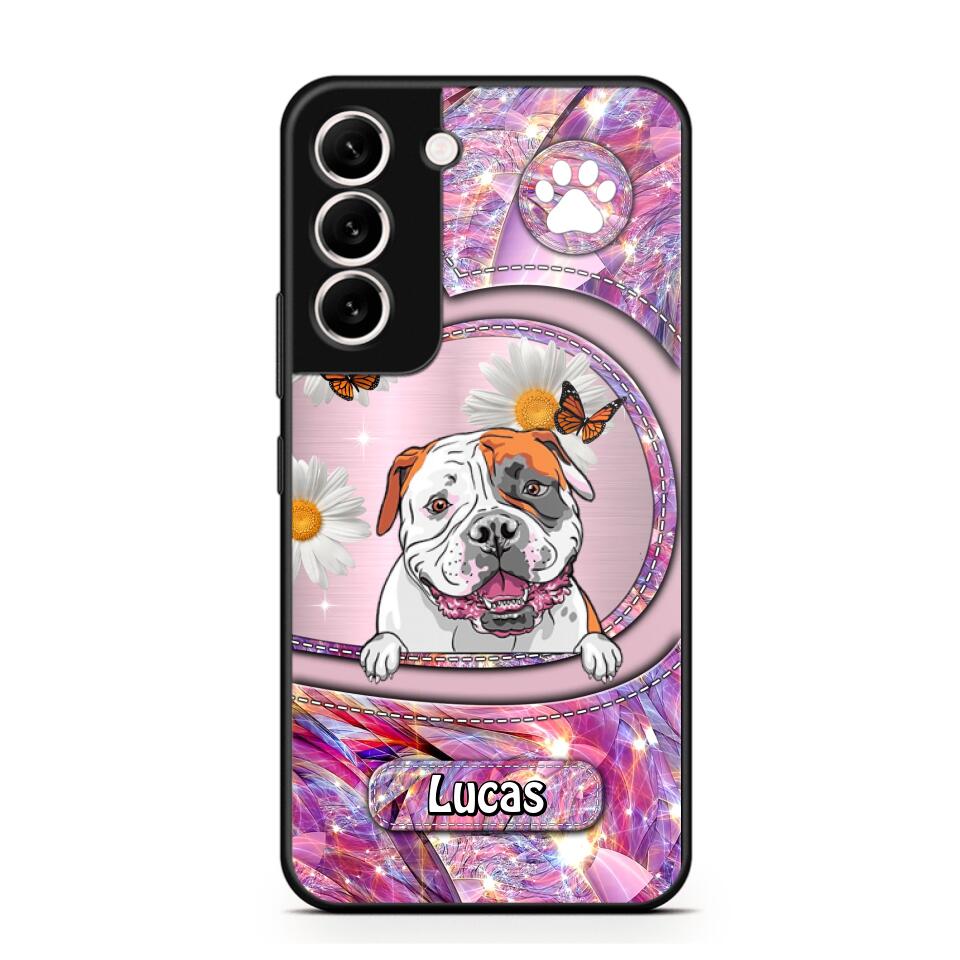 Personalized Dog Lover Sparkling Phone Case Printed 22AUG-HQ24