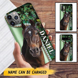 Personalized Horse Lover Sparkling Phone Case Printed 22AUG-HY24