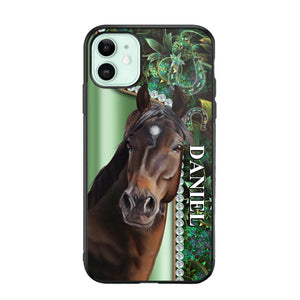 Personalized Horse Lover Sparkling Phone Case Printed 22AUG-HY24