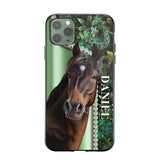 Personalized Horse Lover Sparkling Phone Case Printed 22AUG-HY24