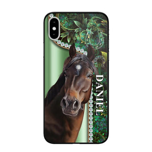 Personalized Horse Lover Sparkling Phone Case Printed 22AUG-HY24