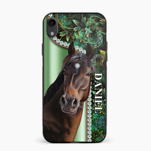 Personalized Horse Lover Sparkling Phone Case Printed 22AUG-HY24