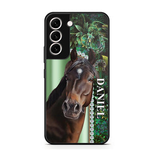 Personalized Horse Lover Sparkling Phone Case Printed 22AUG-HY24