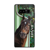 Personalized Horse Lover Sparkling Phone Case Printed 22AUG-HY24