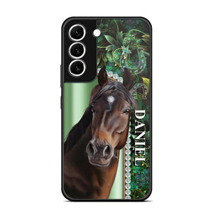 Personalized Horse Lover Sparkling Phone Case Printed 22AUG-HY24