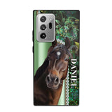 Personalized Horse Lover Sparkling Phone Case Printed 22AUG-HY24