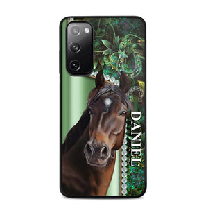 Personalized Horse Lover Sparkling Phone Case Printed 22AUG-HY24